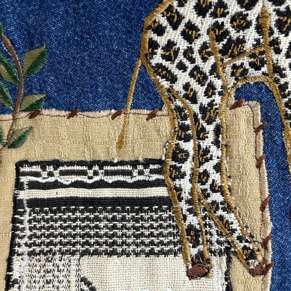 Dress Barn women’s S Animal Print Embroidered and material overlay Demin Vest - Picture 13 of 13